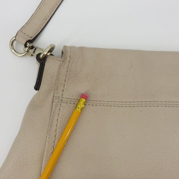 Kate Spade Cobble Hill Small Toddy Crossbody Handbag Purse Beige Pebbled Leather - Picture 13 of 16